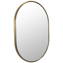 Satin Brass Peyton Oval Stainless Steel Wall Mirror